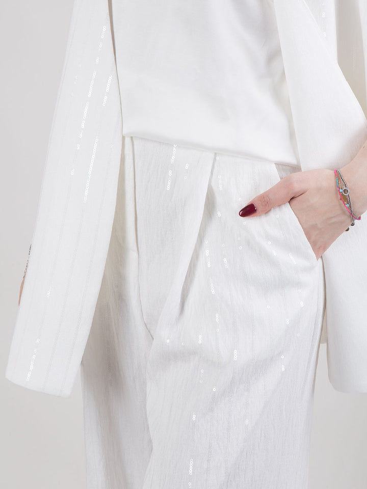 Completo paillettes con top
