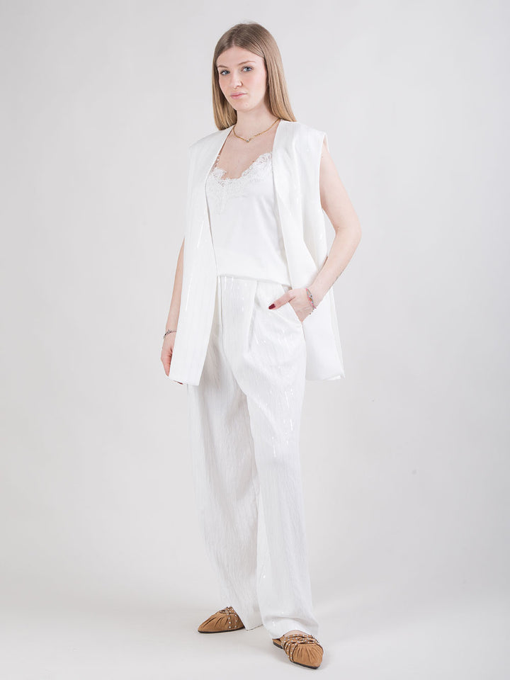 Completo paillettes con top