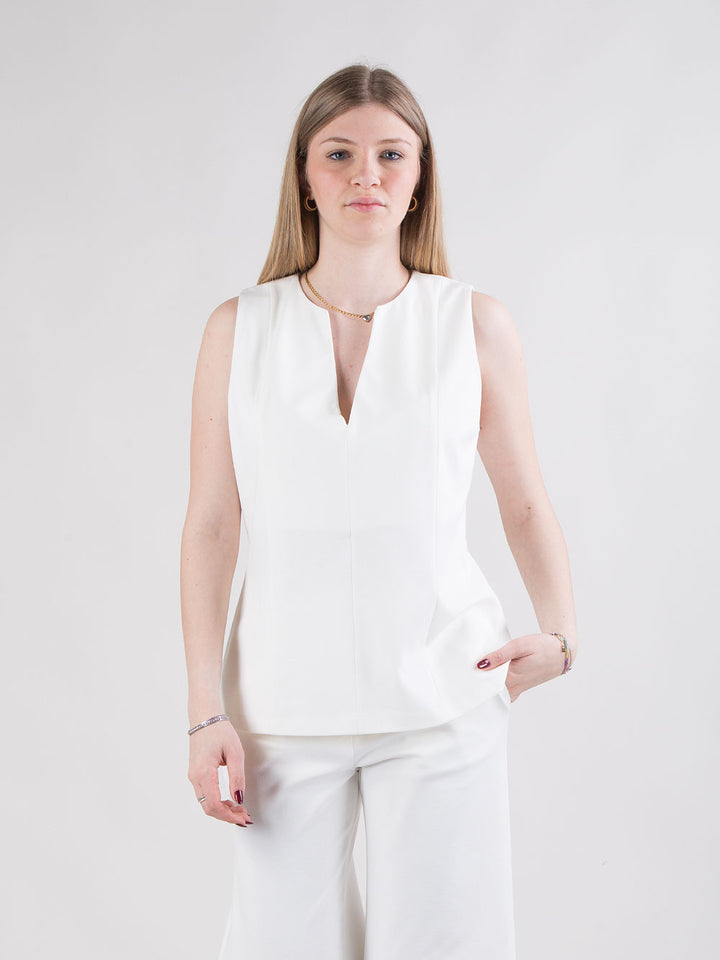 Gilet con scollo a V