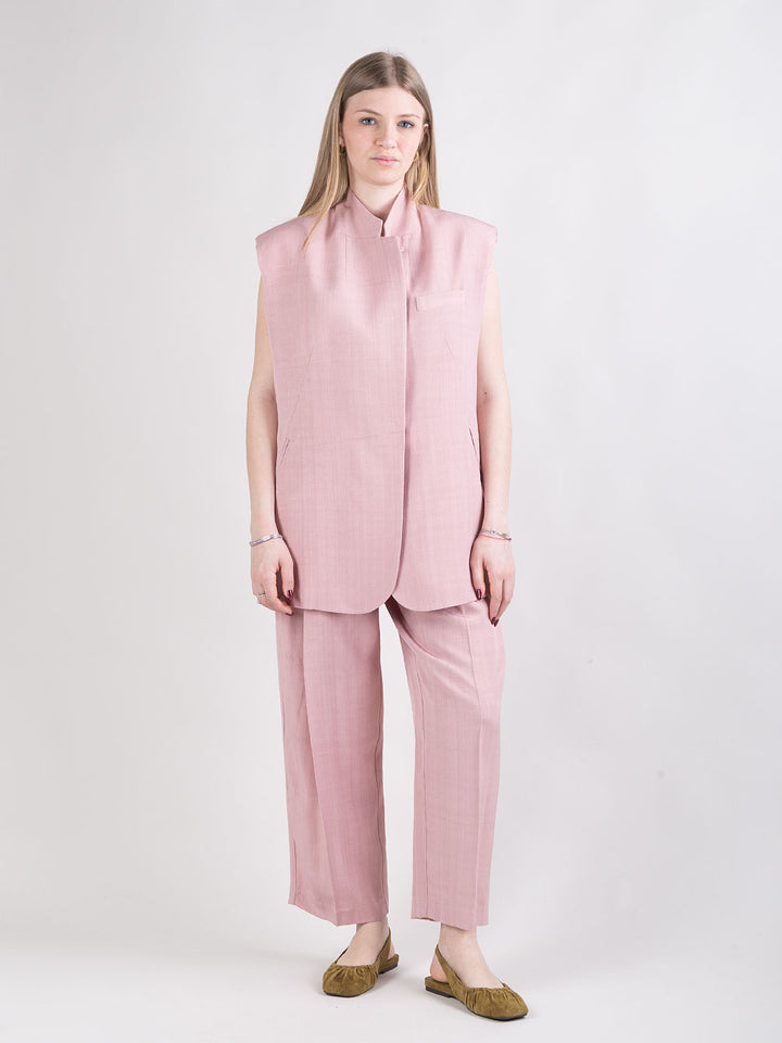 Completo gilet e pantalone oversize