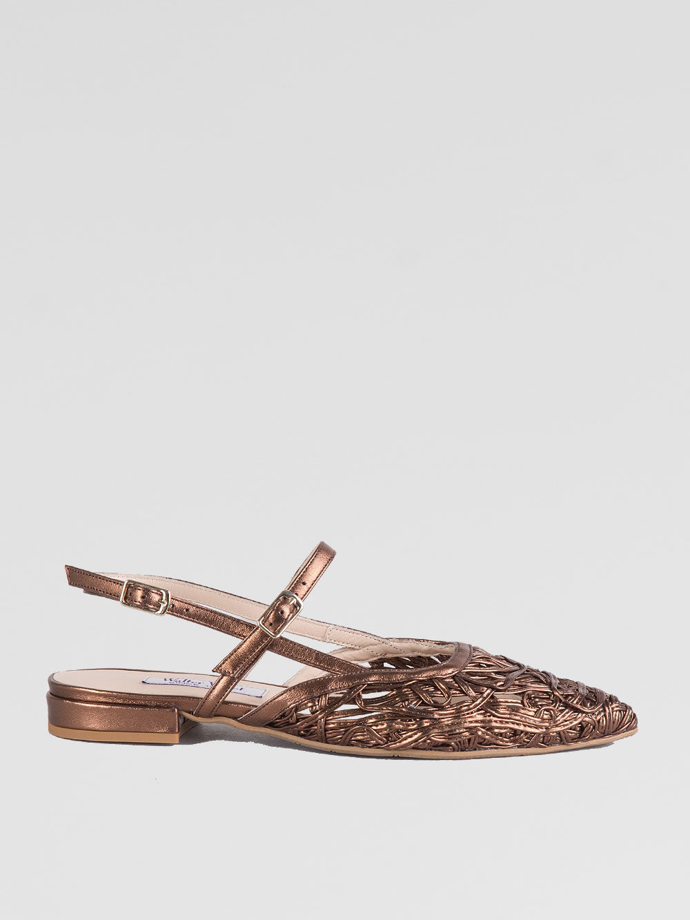 Ballerina slingback con intreccio
