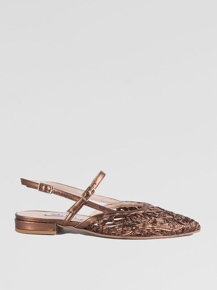 Ballerina slingback con intreccio
