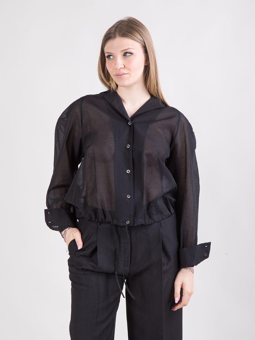 Camicia bomber in cotone