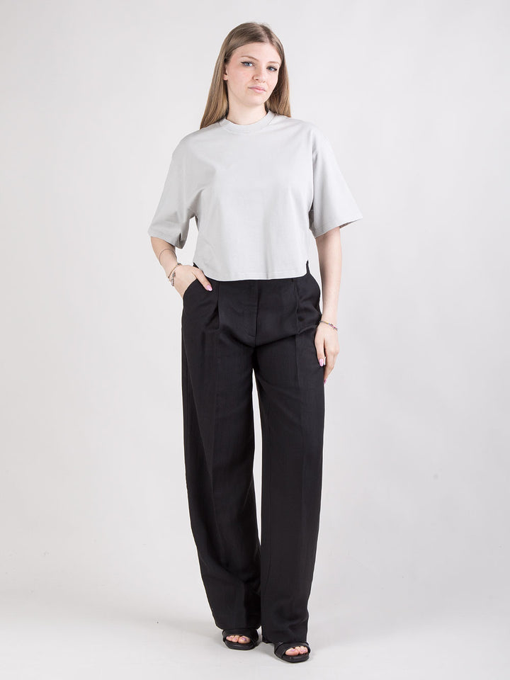 Pantalone palazzo con pinces