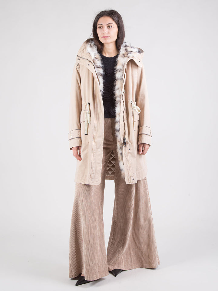 Parka con ecopelliccia