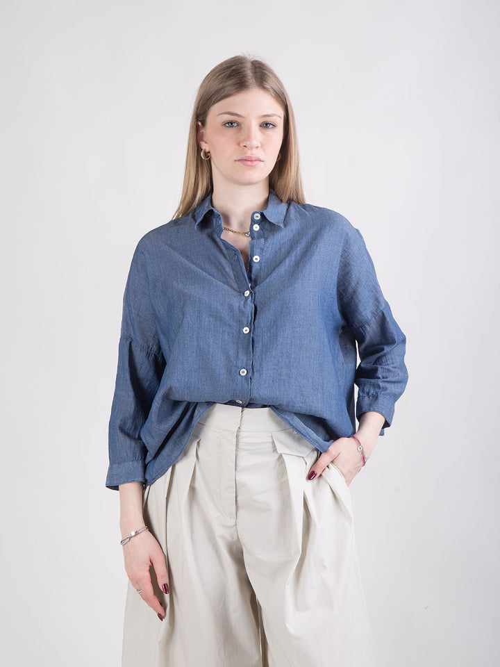 Camicia over in cotone