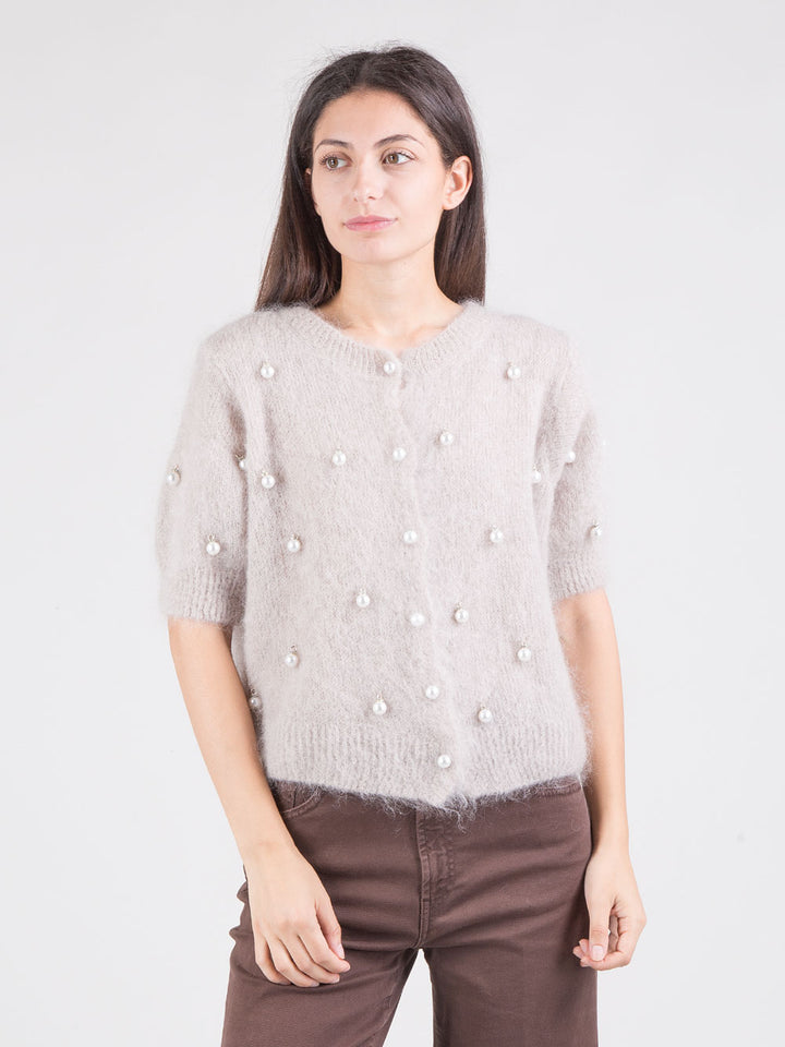 Cardigan perle