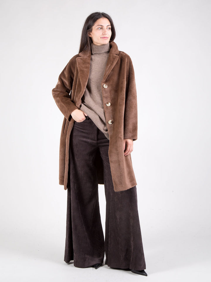 Cappotto in ecopelliccia