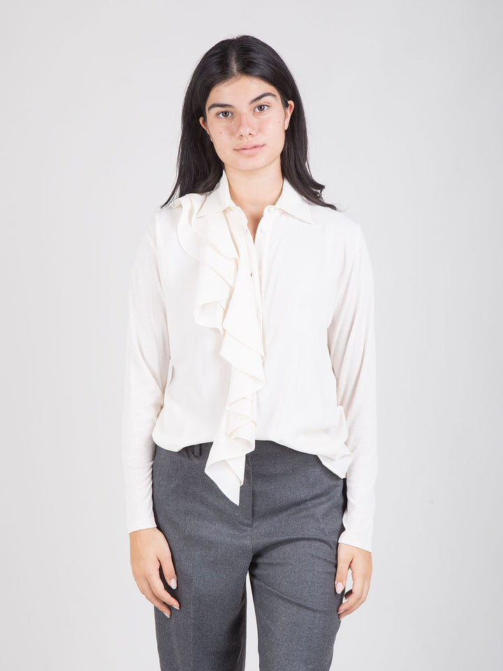 Camicia con ruches