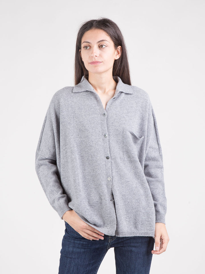 Maxi maglia camicia