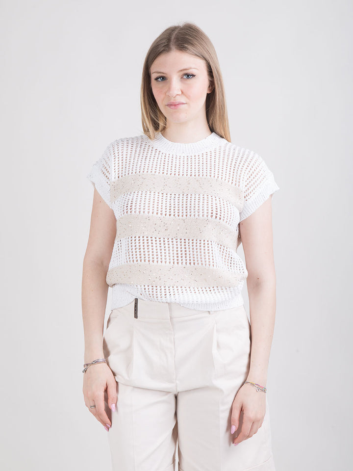 Gilet con micropaillettes