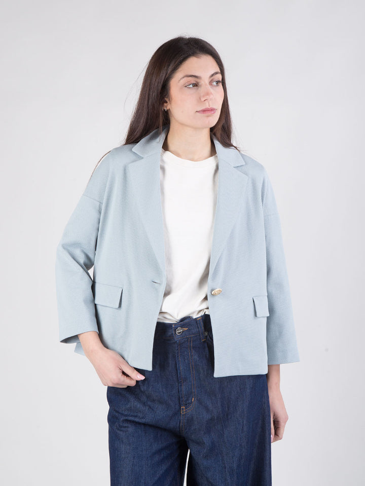 Giacca a cappa in oxford