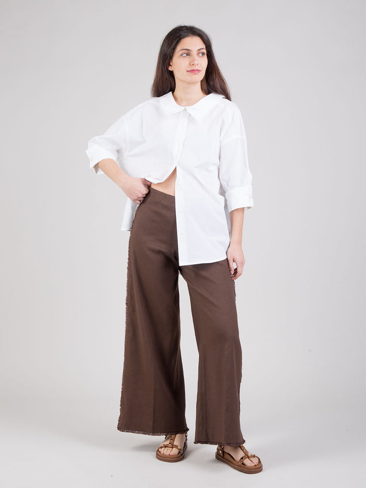 Pantaloni con frange