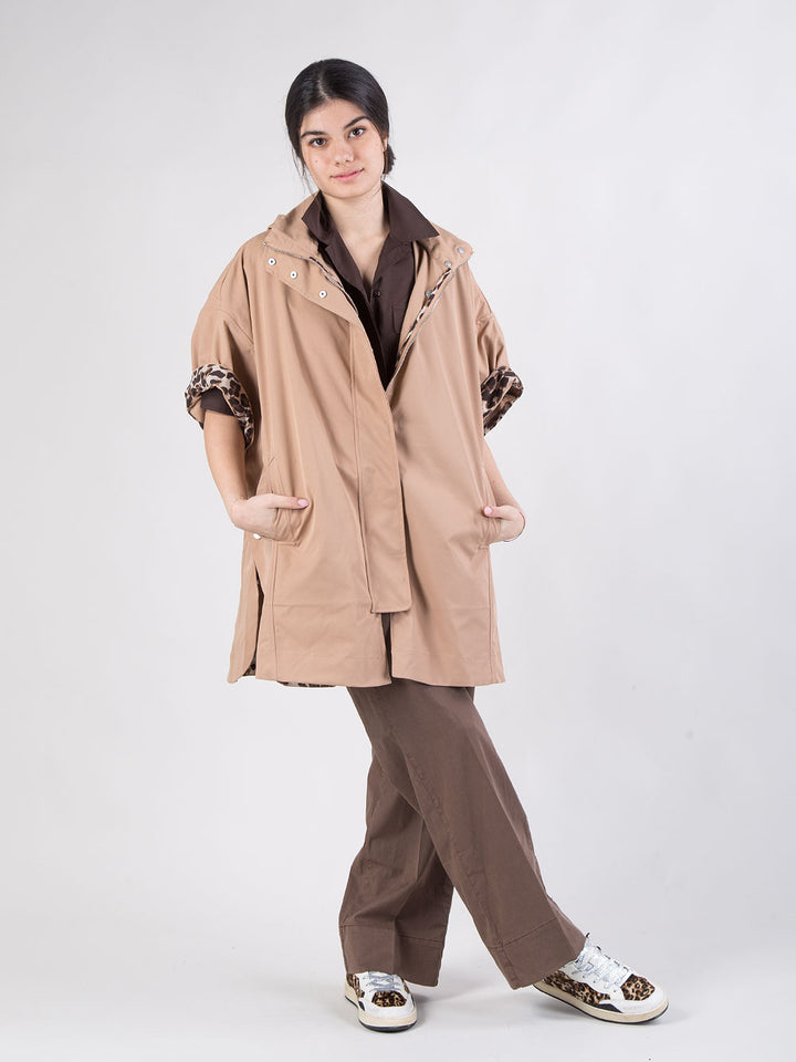 Cappa oversize con cappuccio