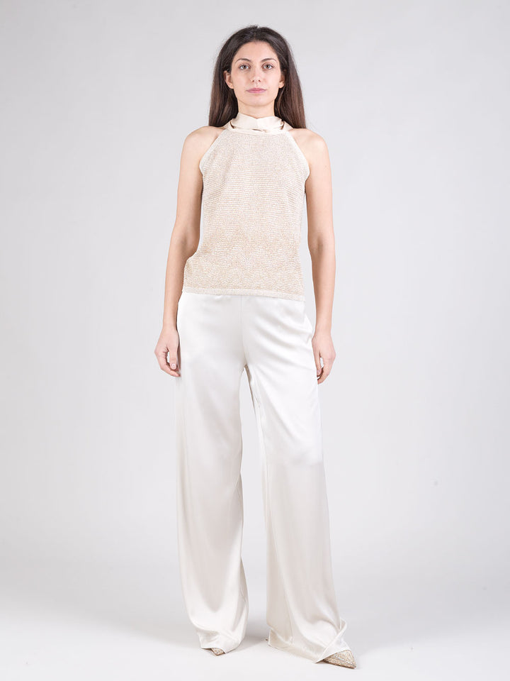 Pantaloni in raso