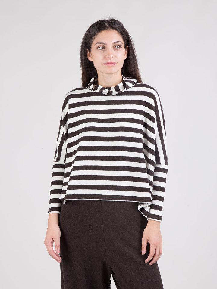 Maglia boxy righe