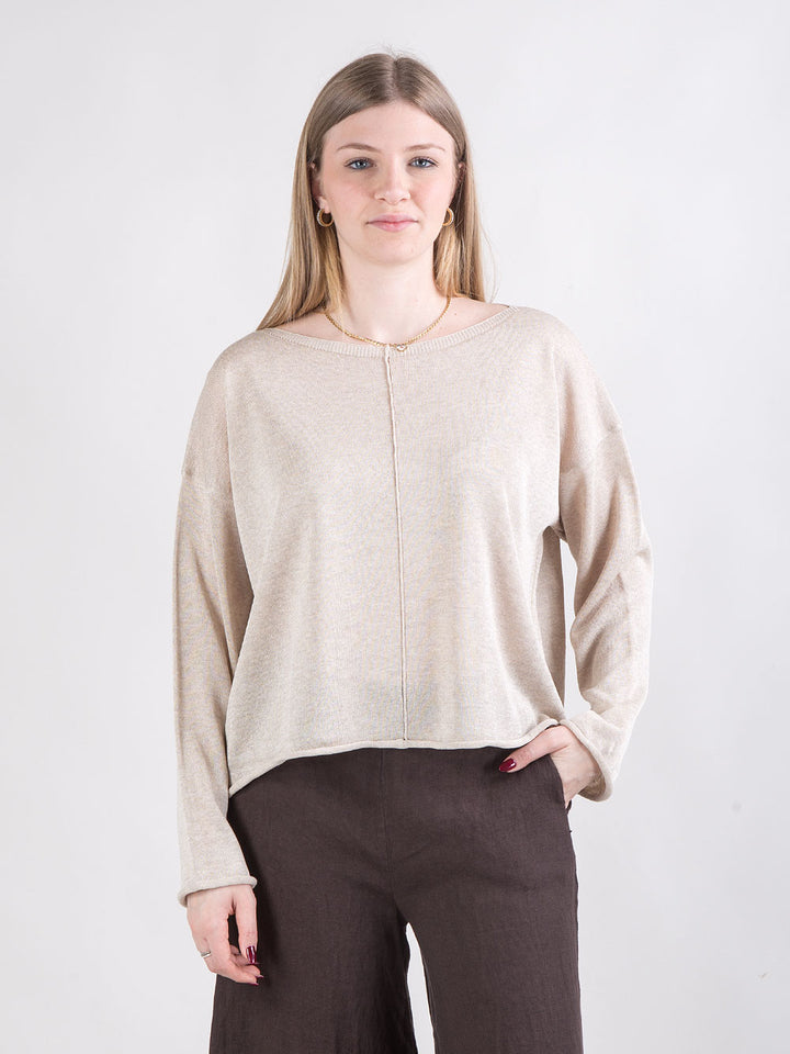 Maglione ampio in maglia fluida