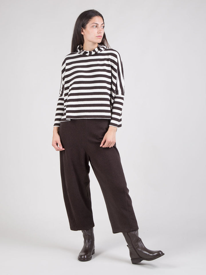 Pantaloni soft cropped