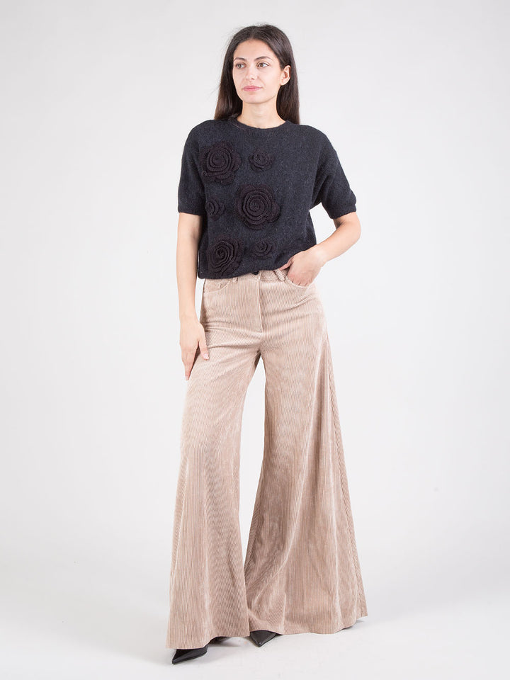 Pantaloni maxi flare