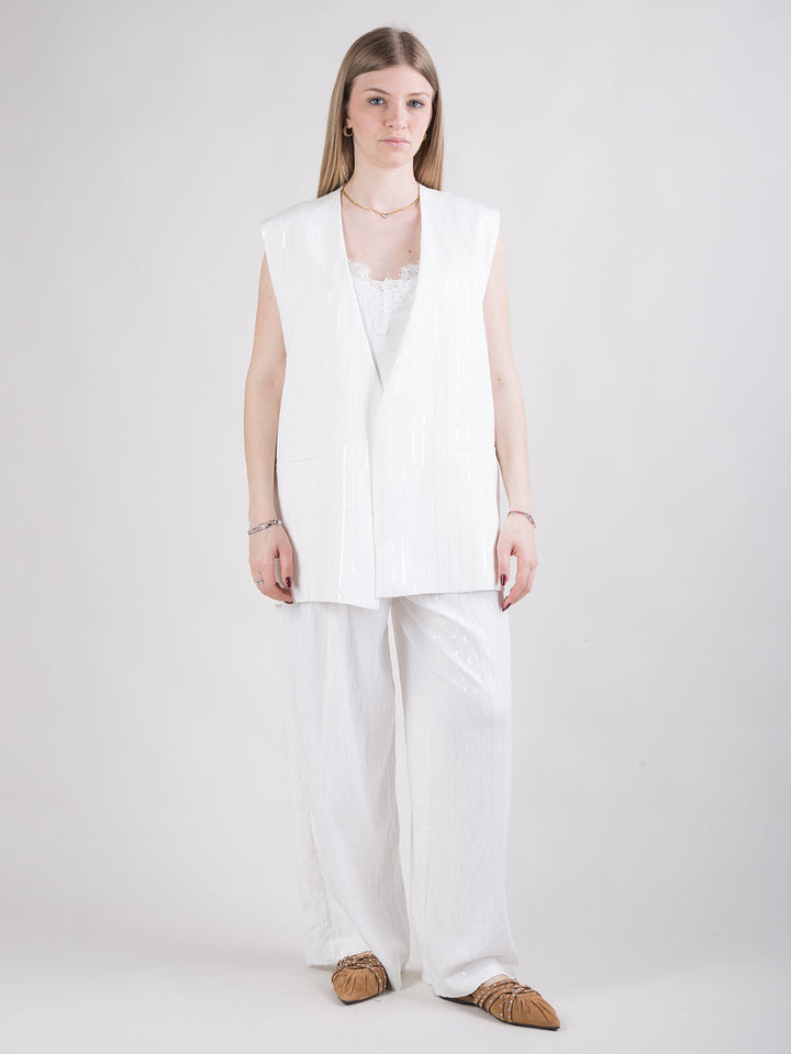 Completo paillettes con top