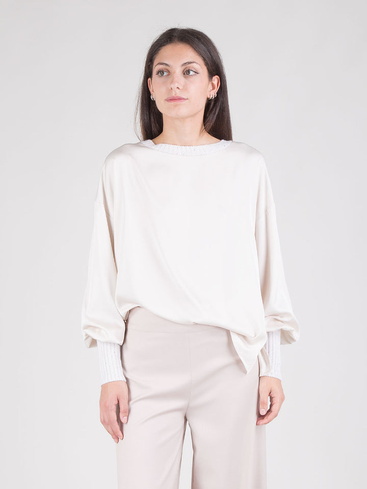 Blusa con paillettes