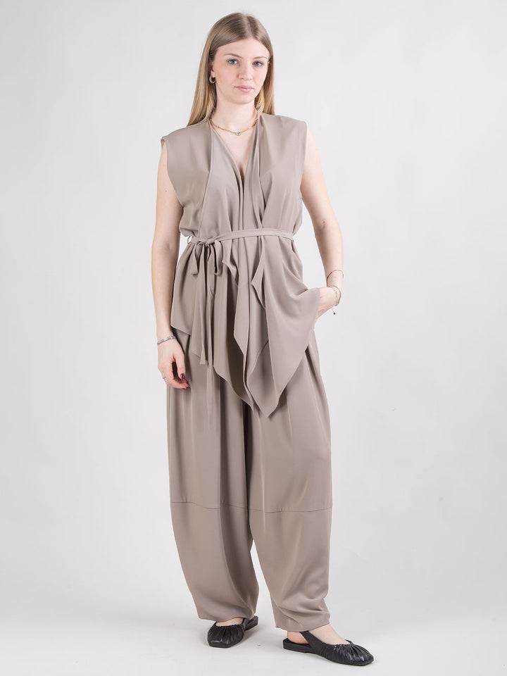 Completo fluido gilet e pantaloni
