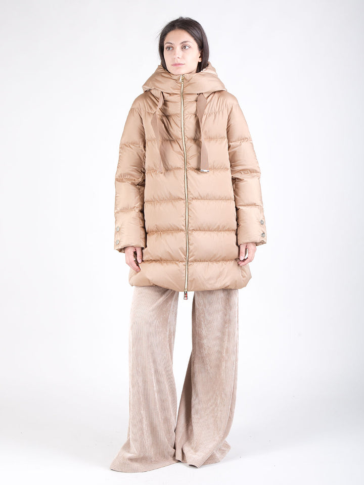 Piumino a-shape in satin