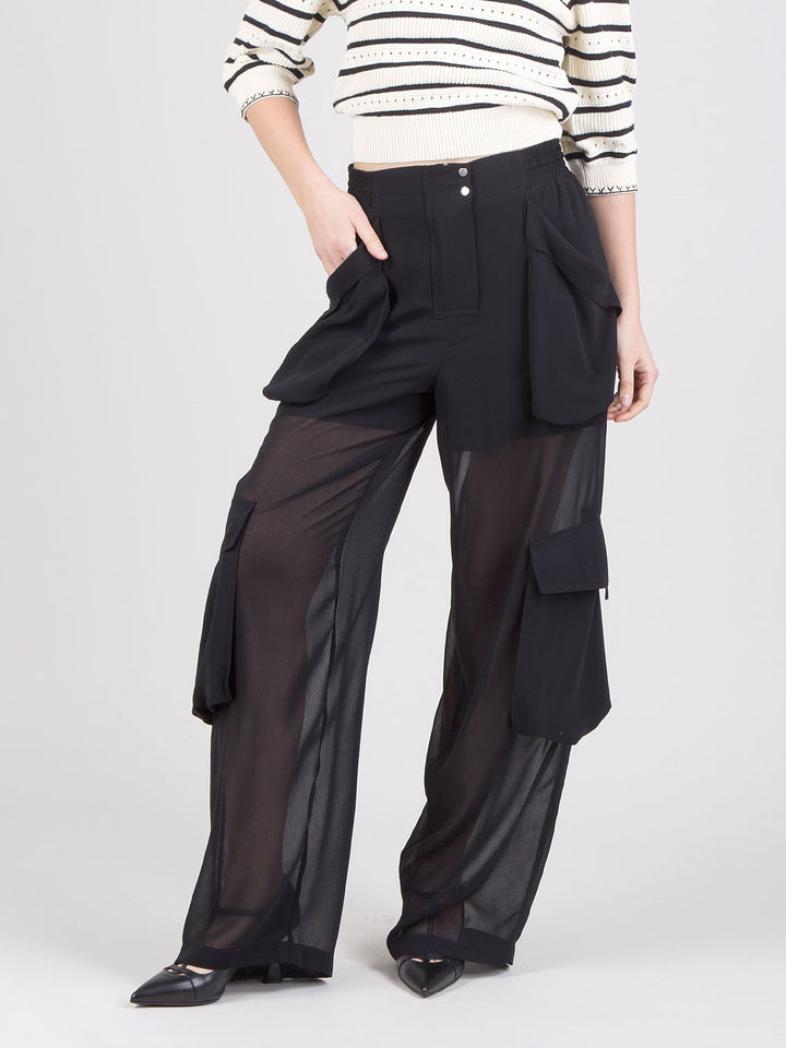 Pantaloni in georgette