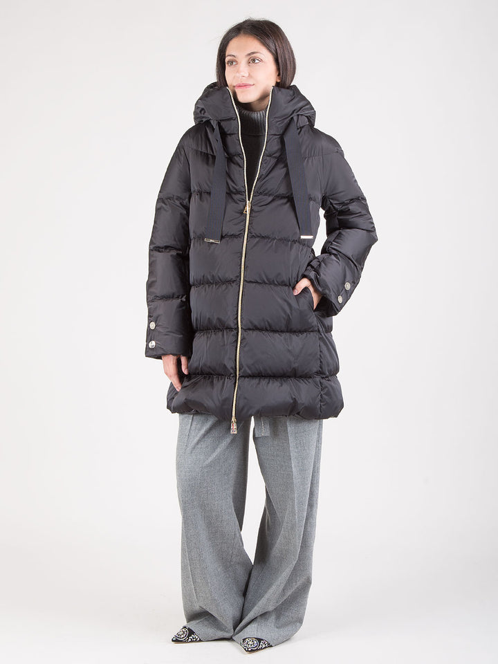 Piumino a-shape in satin