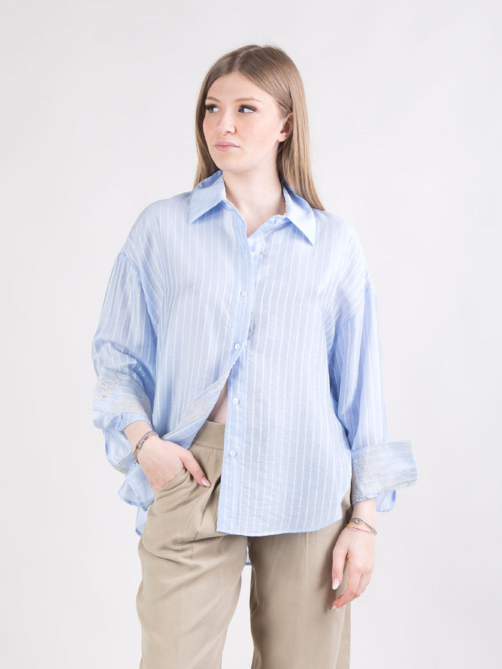 Camicia con dettaglio in pizzo