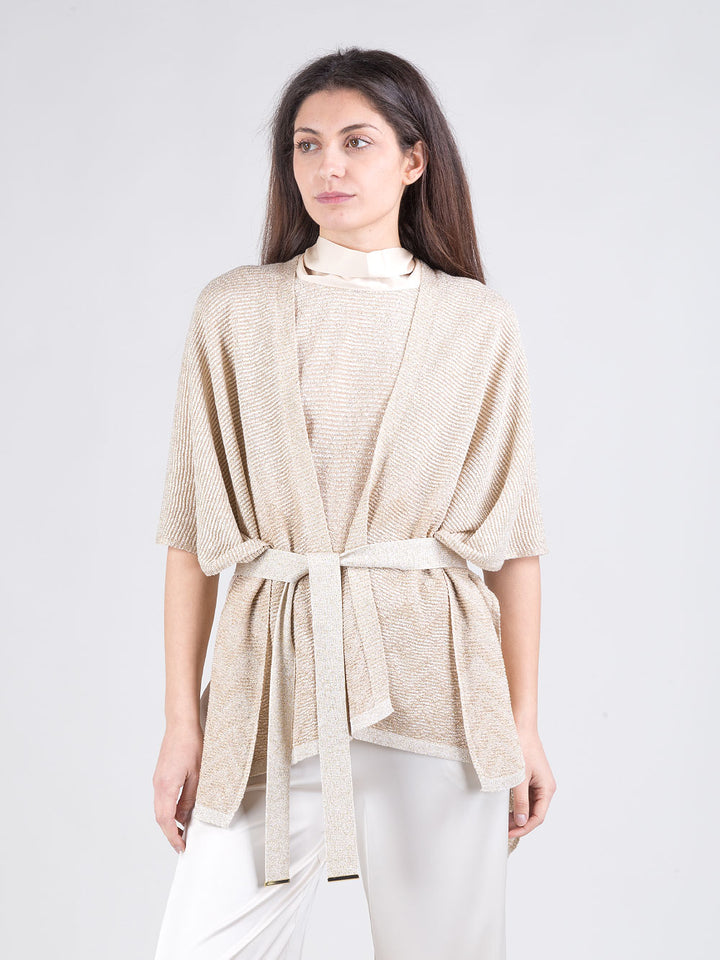 Poncho in lurex