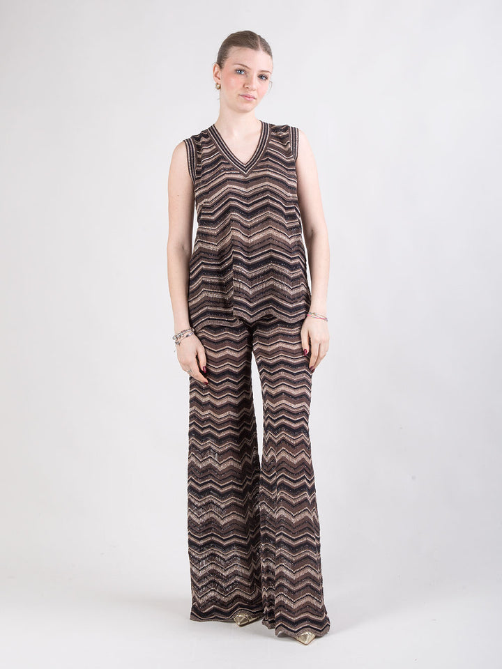 Completo traforato lungo in lurex