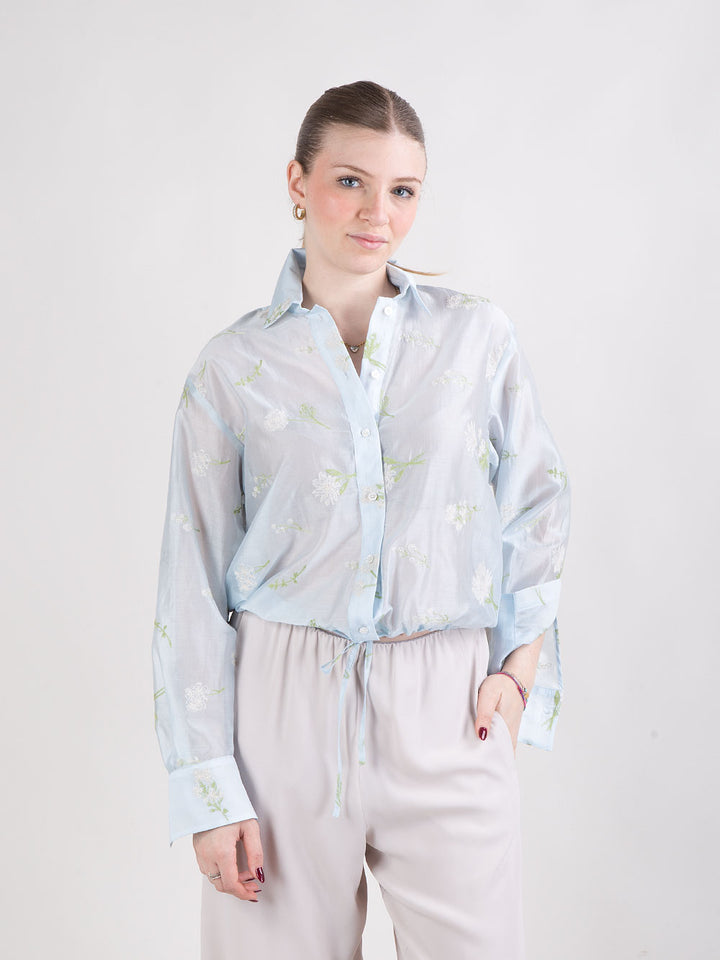 Camicia in voile di viscosa