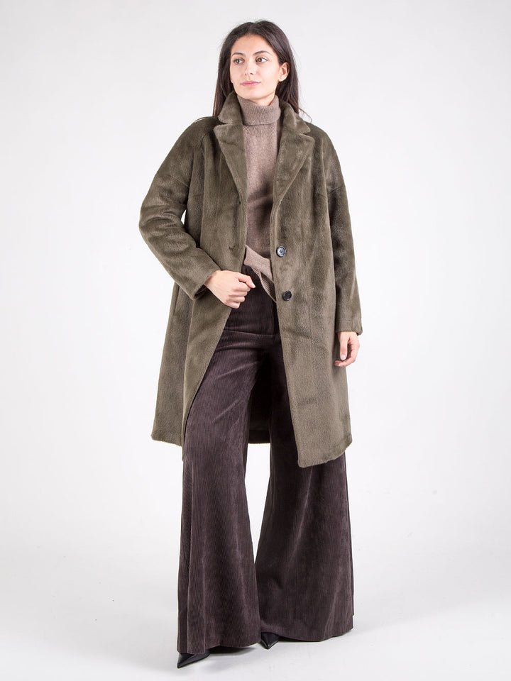 Cappotto in ecopelliccia