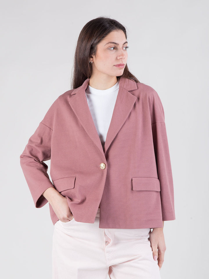 Giacca a cappa in oxford