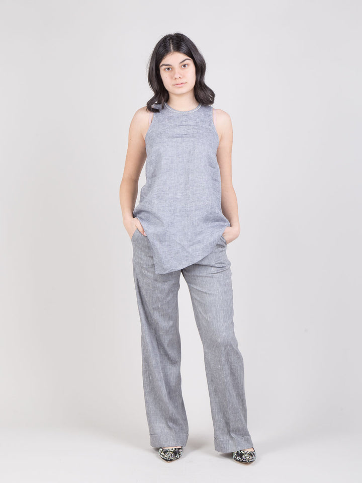 Pantaloni con risvolti
