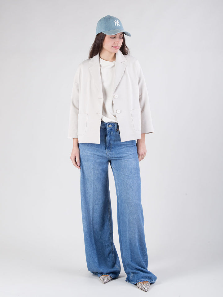 Giacca a cappa in felpa