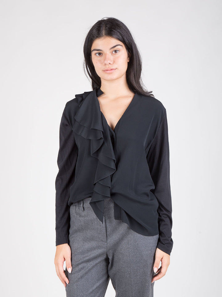 Camicia con ruches