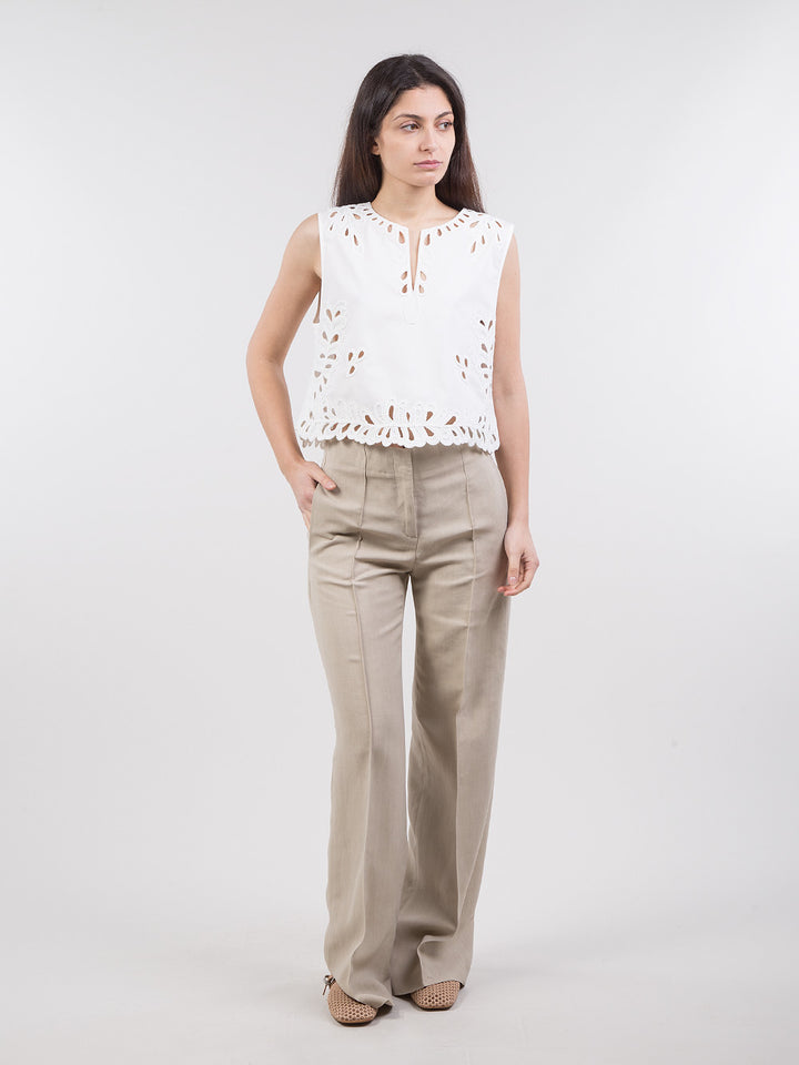 Pantaloni in crêpe