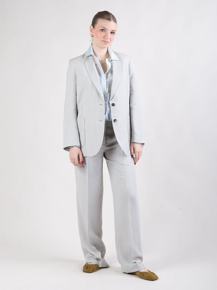 Tailleur in viscosa e lino