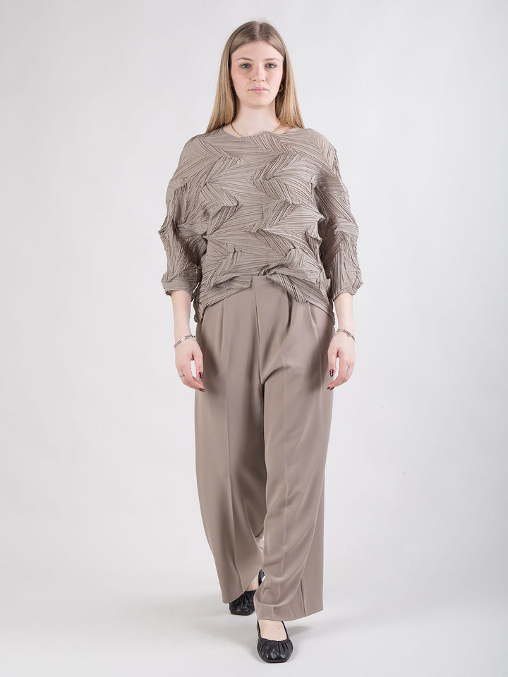 Pantalone dritto a gamba larga