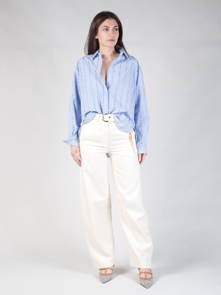 Pantalone carrot con cintura