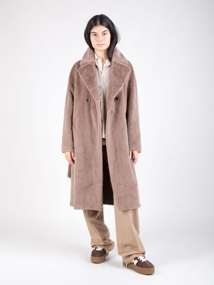 Cappotto in ecopelliccia