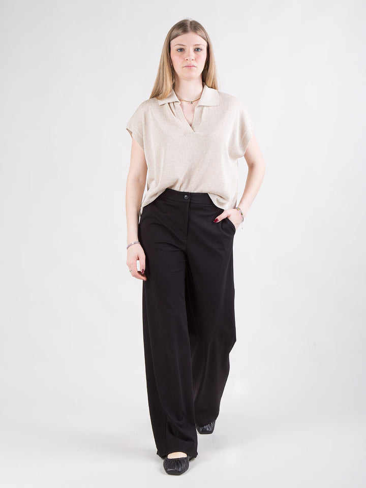 Pantalone nero dritto