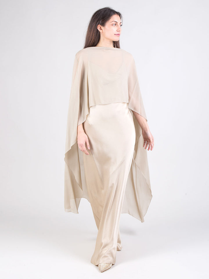 Poncho in seta