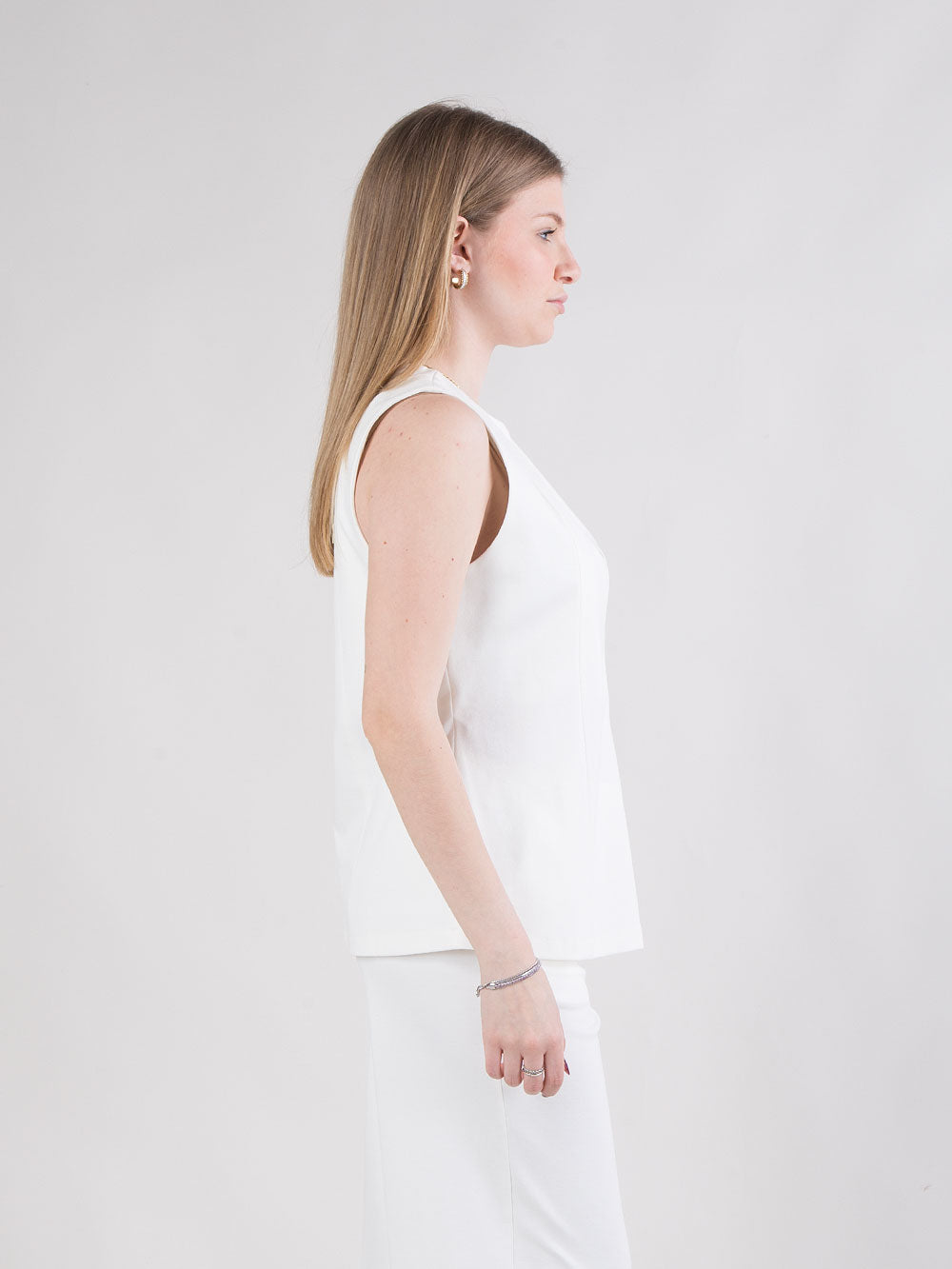 Gilet con scollo a V