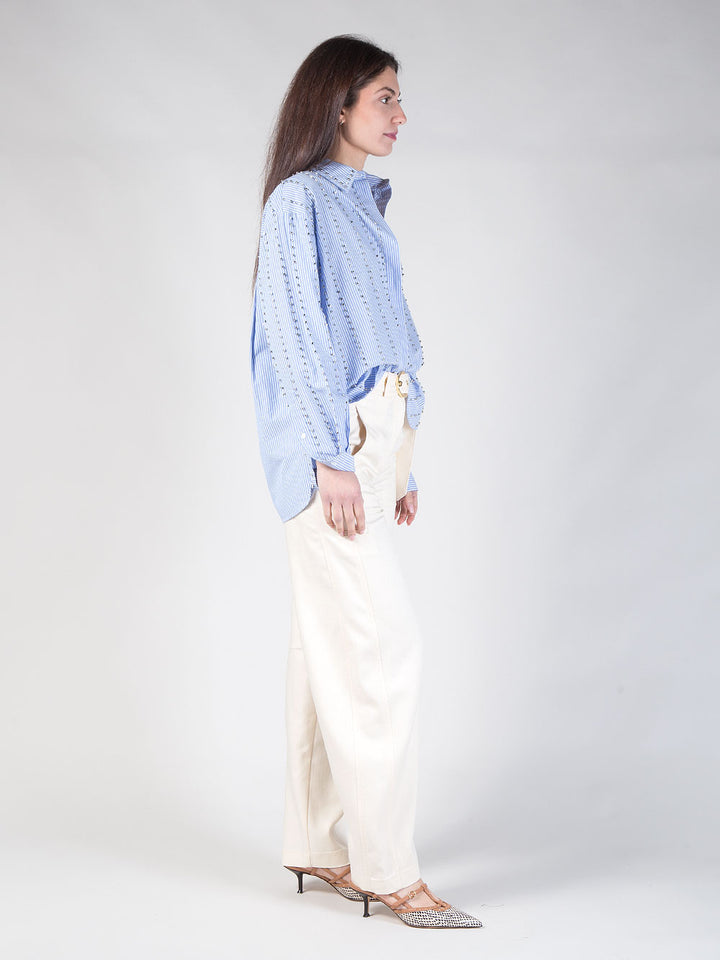 Pantalone carrot con cintura