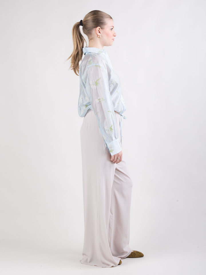 Pantalone misto seta