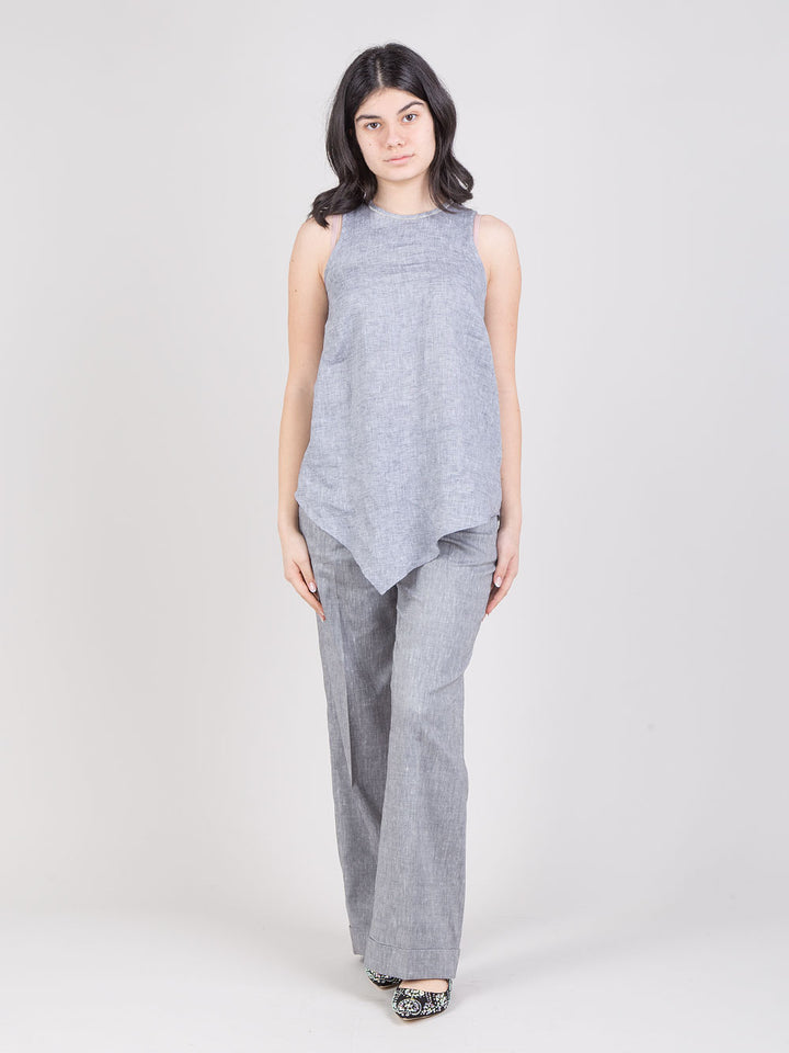 Pantaloni con risvolti