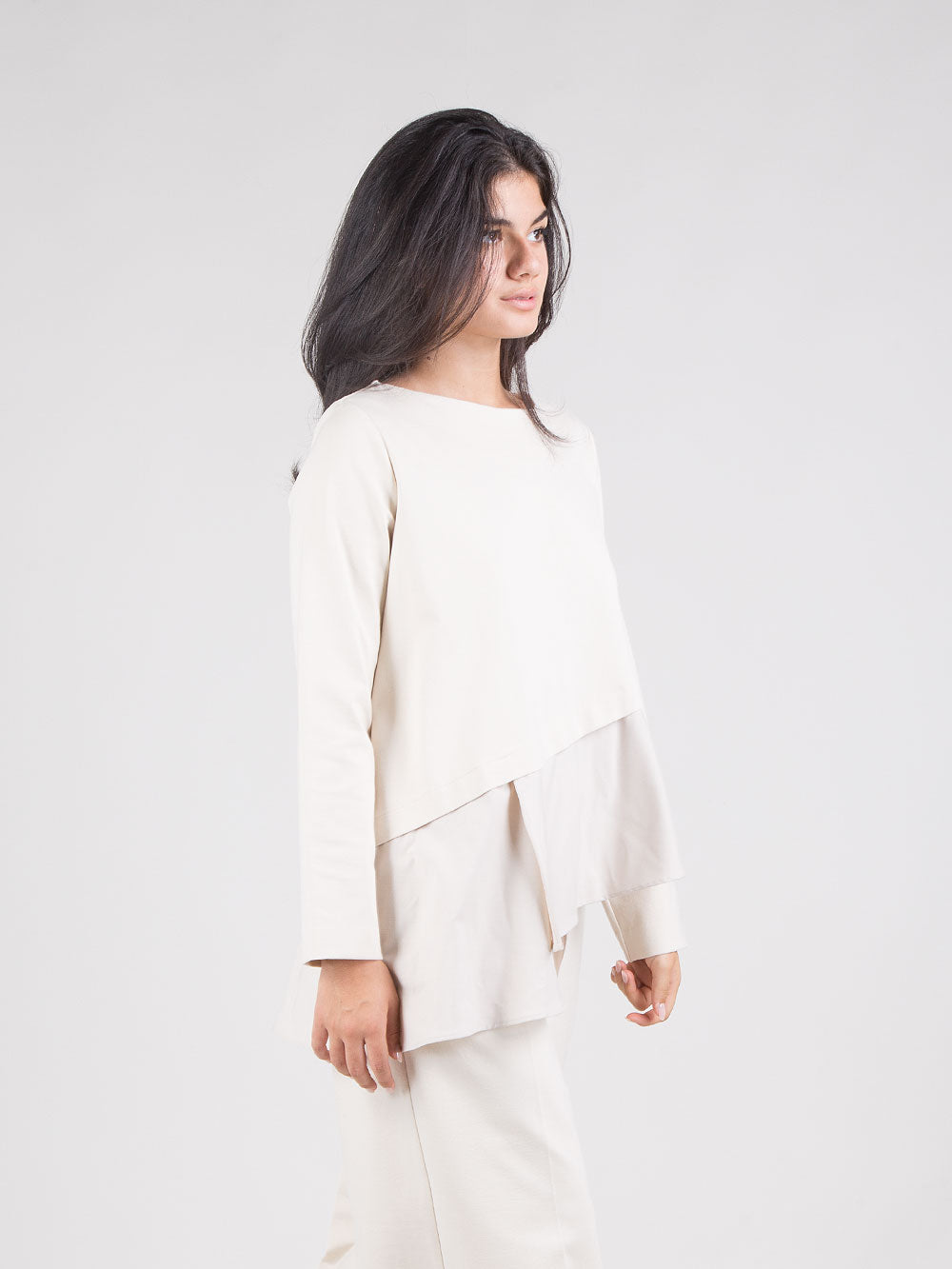 Blusa con balza